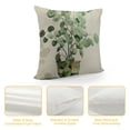 thumbnail image 4 of Nawypu  Green Plants Decorative Throw Pillow Covers, Green Leaves Throw Cushion Case,Double-Side Printed Pillowcases for Sofa and Living Room, 20x20 Inches, 4 of 5
