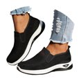 thumbnail image 4 of CAIXAI Orthopedic Dress Shoes for Women Arch Support Womens Shoes Sneakers Breathable -On Walking Shoes Women Knit Upper Embroidery Mary Jane Flats Hands-Free Sock Shoe, 4 of 8