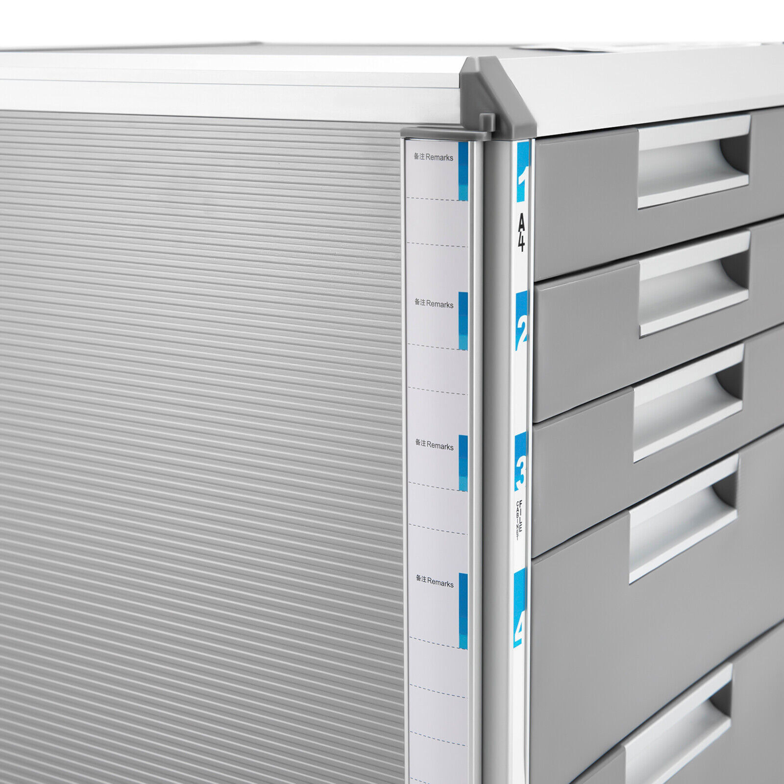 File Cabinet Lateral Storage Office Storage 5 Drawer Filing Cabinet Desktop 22.05lbs Capacity 13.78*12.4*15.94in for Teachers, Students, Offices