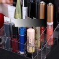 thumbnail image 5 of Organizador de maquillaje cosmético transparente, 24 latices, lápices labiales, loción cosmética, almacenamiento de maquillaje, soporte de exhibición Adepaton ZFFLD211, 5 of 5