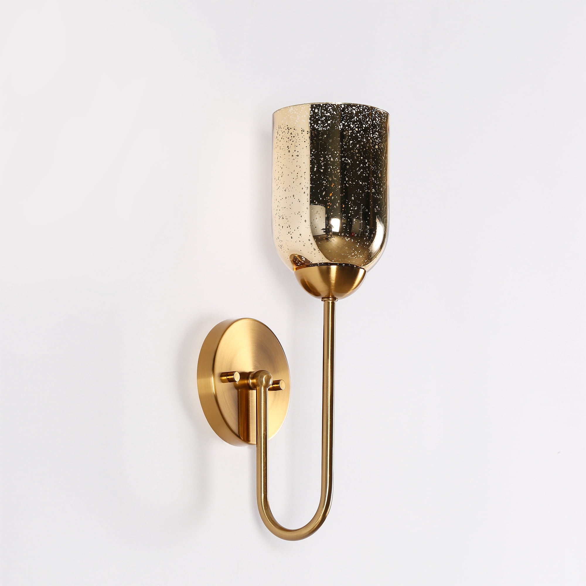 LNC Euniecstasy 4.7-in W 1-Light Polished Gold Modern Led,Incandescent Wall Sconce