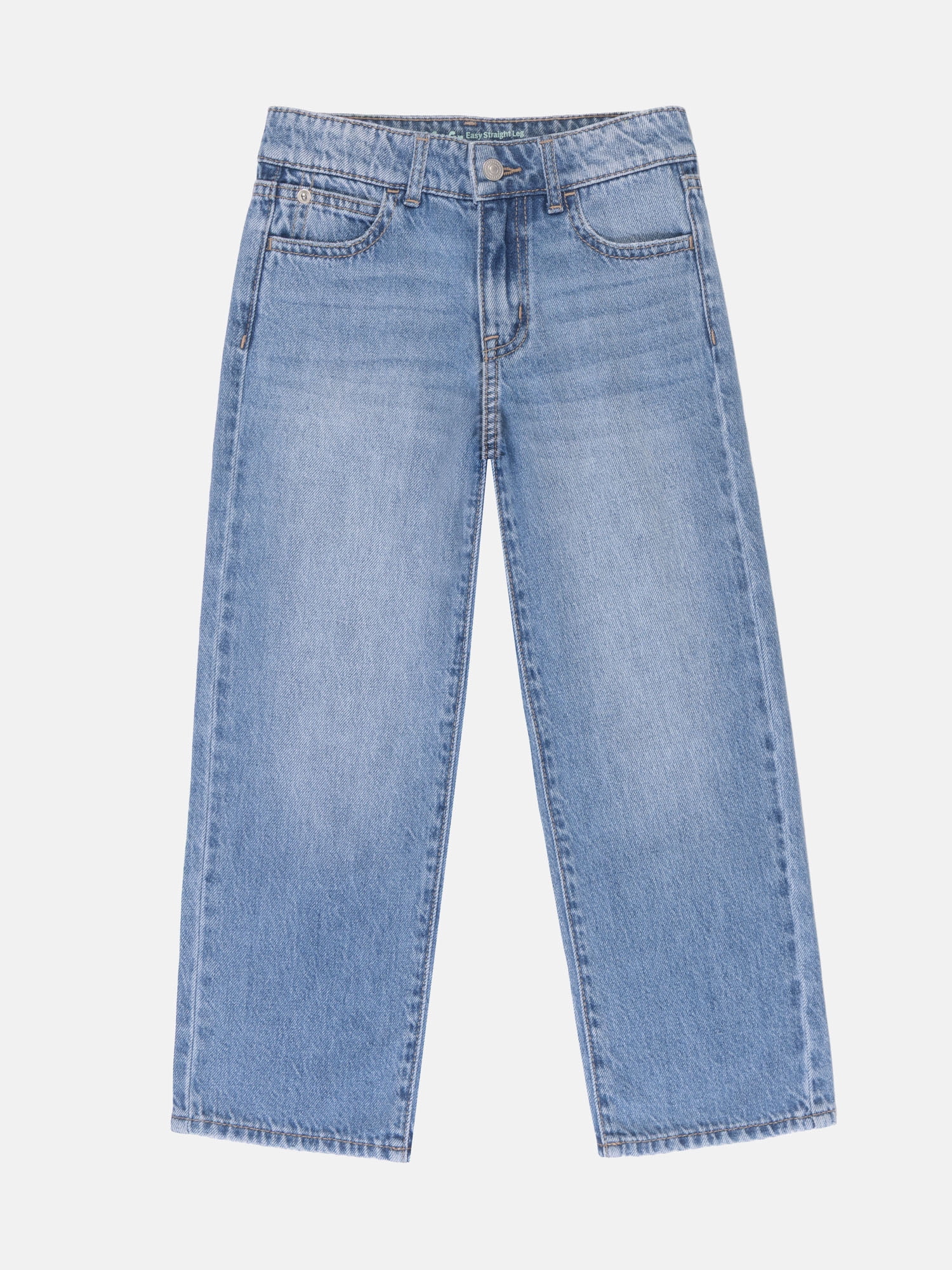 Wonder Nation Girls Straight Leg Jeans, Sizes 5-18