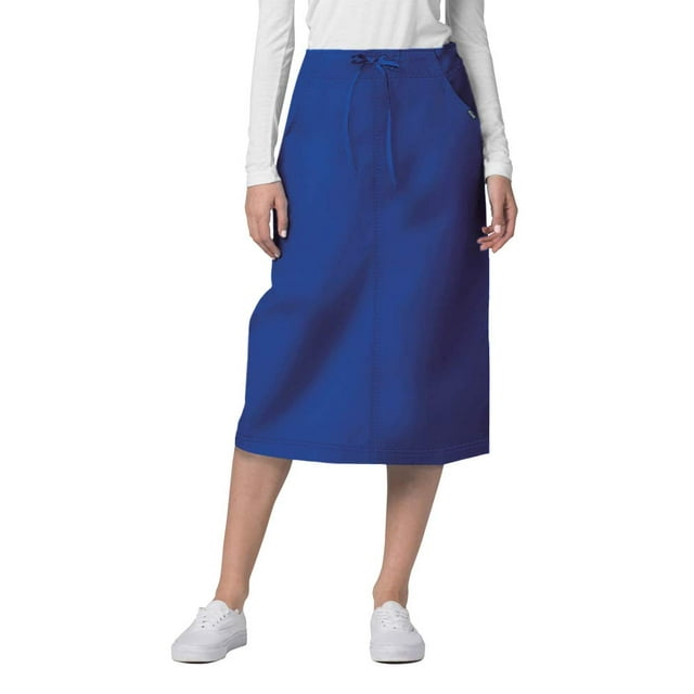 Adar Universal Women's Mid-Calf Length Drawstring Skirt, Royal Blue, Size 8