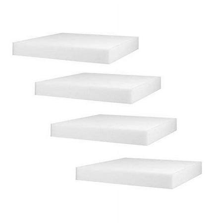 

White Polyurethane Foam Cushion Inserts; Square 16X16 Foam Tiles For Upholstery Projects Pillows & DIY Home Decor For Seat Replacement Foam Padding Cushions