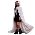 thumbnail image 2 of OGLCCG Kids Velvet Hooded Cape Robe for Halloween Christmas Party,Boys Girls Cloak for Masquerade, Dress Up,Wizard Size 2-17, 2 of 4