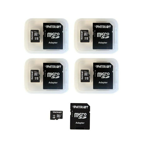 UPC 814914020012 product image for patriot lx series 16gb micro sdhc - class 10 uhs-i - 5 pack (psf16gmcsdhc5pk) | upcitemdb.com