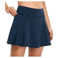 thumbnail image 2 of pxiakgy skirts for women women tennis skirts inner shorts elastic sports golf skorts with pockets navy blue + l, 2 of 8