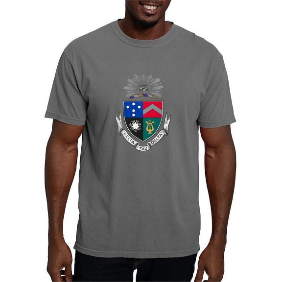 CafePress - Delta Tau Delta Coat Of Arms T Shirt - Mens Comfort Colors Shirt