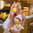 thumbnail image 2 of Encantadora linda pareja encanto llavero accesorios lindo creativo llavero pulsera pequeño colgante para niña xuanjing unisex, 2 of 2