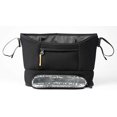 thumbnail image 1 of Bababing Stroller Caddy Organizer - Black - Compatible with All Strollers - Quick Attach with Adjustable Clips - Holds 2 Bottles, Large Central Pouch for Snacks, Phones, Essentials - Secure Zip Pocket, 1 of 5
