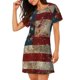 thumbnail image 2 of Easygdp American Flag1 Camisón de manga corta para mujer, informal, estampado, 2 of 6