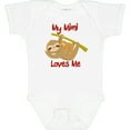 thumbnail image 3 of Inktastic My Mimi Loves Me Sloth Boys or Girls Baby Bodysuit, 3 of 5