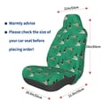 thumbnail image 3 of Wukai Duck Mallard Flying Pose Full Set Car Seat Covers with Soft Padding Universal Auto Front Seats Protector and Cushion Mat, 3 of 5