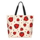 thumbnail image 1 of Balery Red Ladybug Bolsa Tote Estilo Estético con Cremalleras, Bolsa de Hombro, Bolsa de Compras Grande y Plegable, 1 of 8