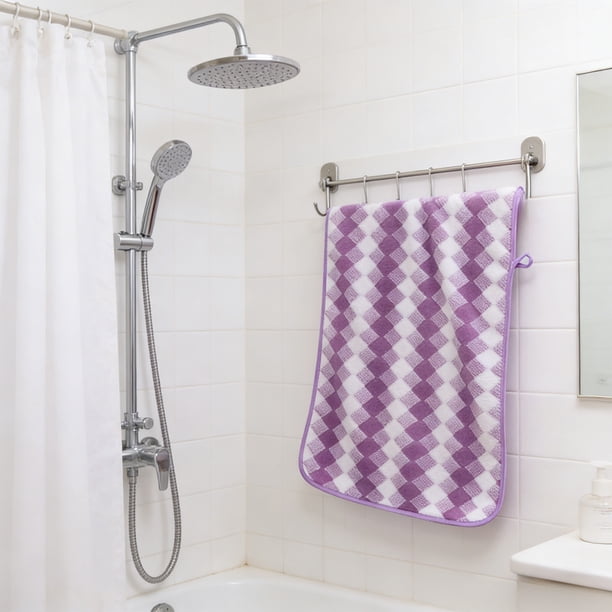 Accesorios de baño Toalla facial de vellón Corales Toalla doméstica gruesa y suave Adecuada para limpiar la cara y las manos Ideal para usar en el baño o la cocina Toallas de poliéster