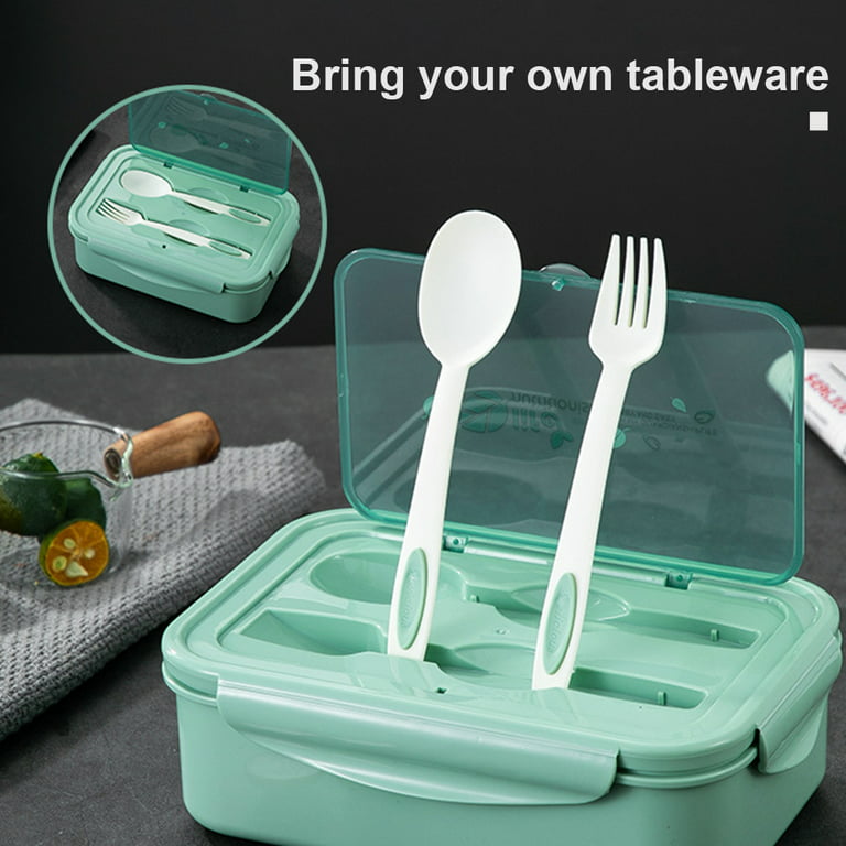 Bento Box Adult Lunch Box With Fork And Spoon Ideal Leak - Temu