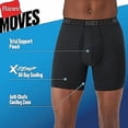 thumbnail image 6 of Hanes® Moves X-Temp® Men's 3-Pack Boxer Briefs "Total Support Pouch & 6" Inseam" Black Size "L", 6 of 8