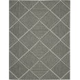 thumbnail image 2 of Nourison Palamos Indoor/outdoor Geometric Contemporary Dark Grey Area Rug, 2 of 9
