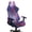 Leopard Print Gray Black, variant on SCRAWLGOD Butterfly Floral Marble Print White Violet 4 Pieces Gaming Chair Cover with Armrest Slipcovers Stretchy Washable Computer Chair Seat Slipcovers Cat Scratch Proof