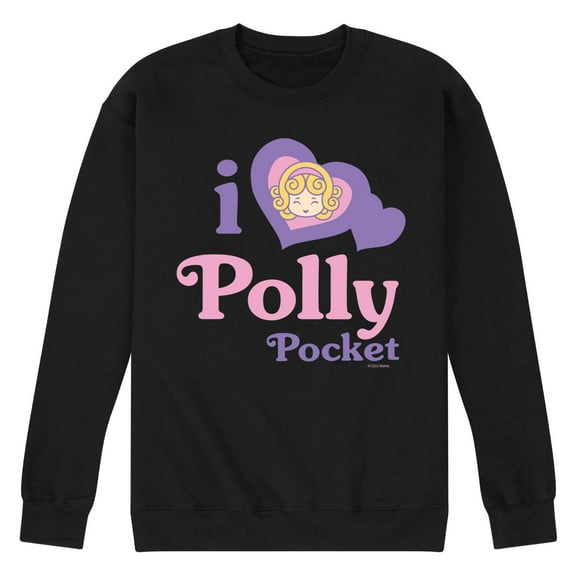 Polly Pocket - I Love Polly Pocket - Men's Crew Neck Fleece Pullover