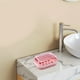 thumbnail image 4 of Jabonera de plástico con tapa y bandeja de drenaje | Jabonera de encimera para baño y viajes | Jabonera resistente al agua en azul oscuro, rosa o beige, 4 of 6