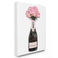 thumbnail image 2 of The Stupell Home Decor Collection Champagne Bottle Pink Flowers Watercolor Wall Art, 2 of 5
