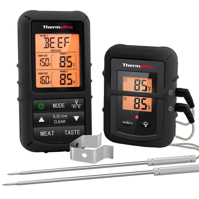 Termómetro inalámbrico para carne ThermoPro TP20B negro con alcance de 150 m