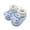 Blue, variant on Baby Boys Girls Cozy Booties Infant Newborn Bedroom Shoes House Slippers Winter Crib Shoes Toddler Non-Slip Soft Sole First Walkers 0-18M