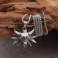thumbnail image 4 of Collar Con Colgante De Cabeza De Lobo De Acero Inoxidable Con Cadena, Collar Con Abalorio Unisex, Regalos De Joyería Advancent  AP005951-00, 4 of 6