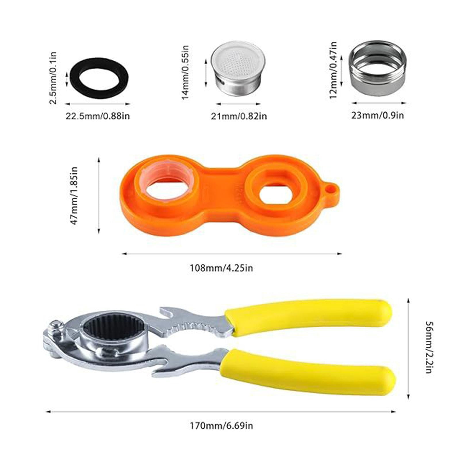 Baoblaze Faucet Aerator Removal Wrench Tool Kit for Kitchen and Bathroom Ergonomic Design