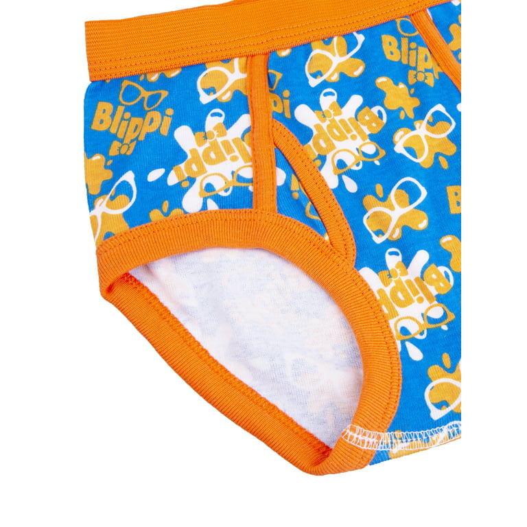 Blippi Toddler Boys Brief Underwear, 6-Pack, 2T-4T