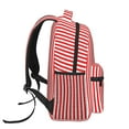 thumbnail image 3 of Pofeuu Red And White Stripes Print Backpack for Men and Women - Basic Bookbag Casual Daypack Backpacks for College Work Travel-One Size, 3 of 5