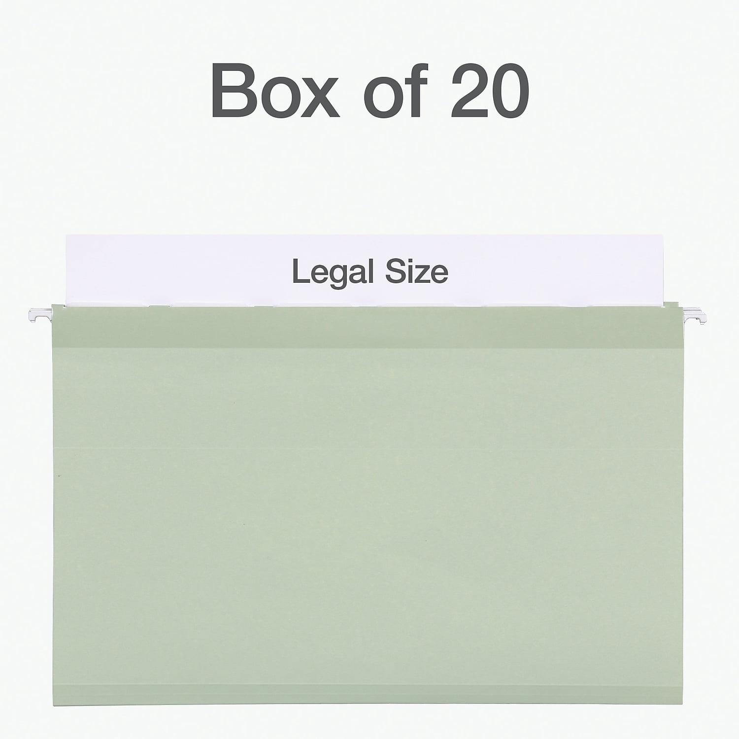 Pendaflex Reinforced Hanging File Folder 6-Tab Legal Sage Green 20/Box (1009464)