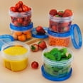 thumbnail image 2 of Freezer Storage Containers 16 oz - 6 Pack Soup Freezer Containers with Airtight Twist Top Lids - Plastic Soup Container with Lids for Lunch, Leftovers, Food Prep Containers with Leak-proof BPA Free, 2 of 7