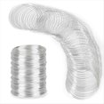 thumbnail image 1 of 300 Bucles Alambre para Pulsera Alambre para Joyería Alambre para Abalorios con Memoria Alambre para Pulsera para Cuentas Alambre para Abalorios con Memoria para Joyería de Plata, 1 of 5