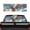 Bald Eagle American Flag, variant on Pzuqiu Purple Bat Halloween Pattern Perforated Back Window Decal 66.9 x 22.4 Inches, Waterproof See-Through Vinyl Wrap for Most Pickup Trucks and Car Models