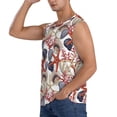 thumbnail image 3 of Haiem Men's Starfish Shell Print Tank Tops Summer Sleeveless Cut Off Workout T-Shirts Fitness Vest Athletic Undershirts-X-Large, 3 of 8