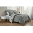 thumbnail image 4 of VCNY Home Luanna Reversible Medallion Duvet Cover Set, Twin/Twin XL, Grey, 4 of 5