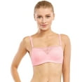 thumbnail image 2 of 6 Pieces Floral Camisole Lace Demi Front Lace Gentle Push Up Cami Bra A/B/C (34B), 2 of 4