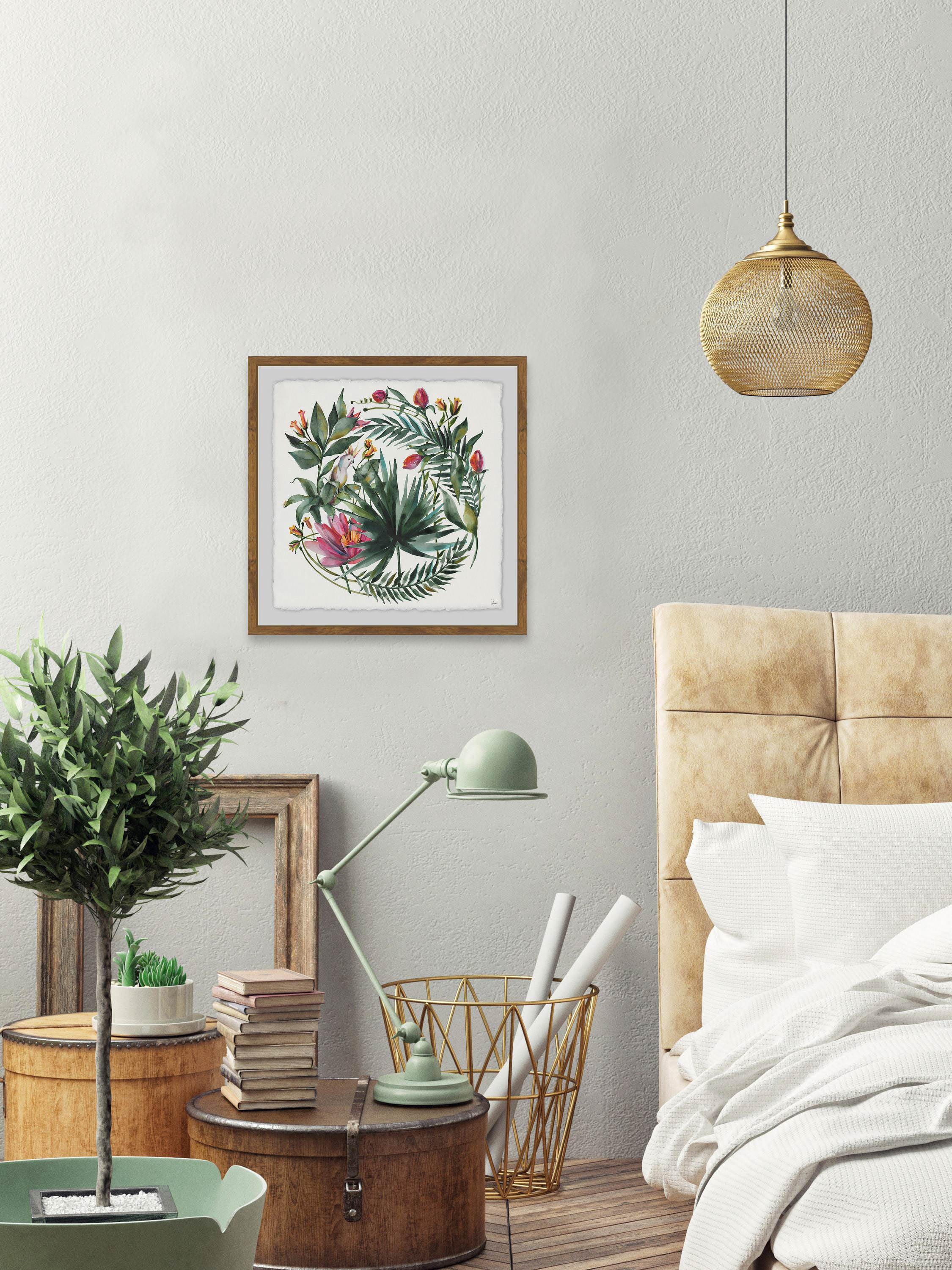 Fanciful Foliage Framed Painting Print