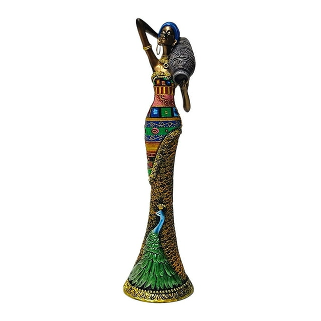 Escultura de mujer tribal africana hecha a mano, estatuas y esculturas, novedad Estilo A