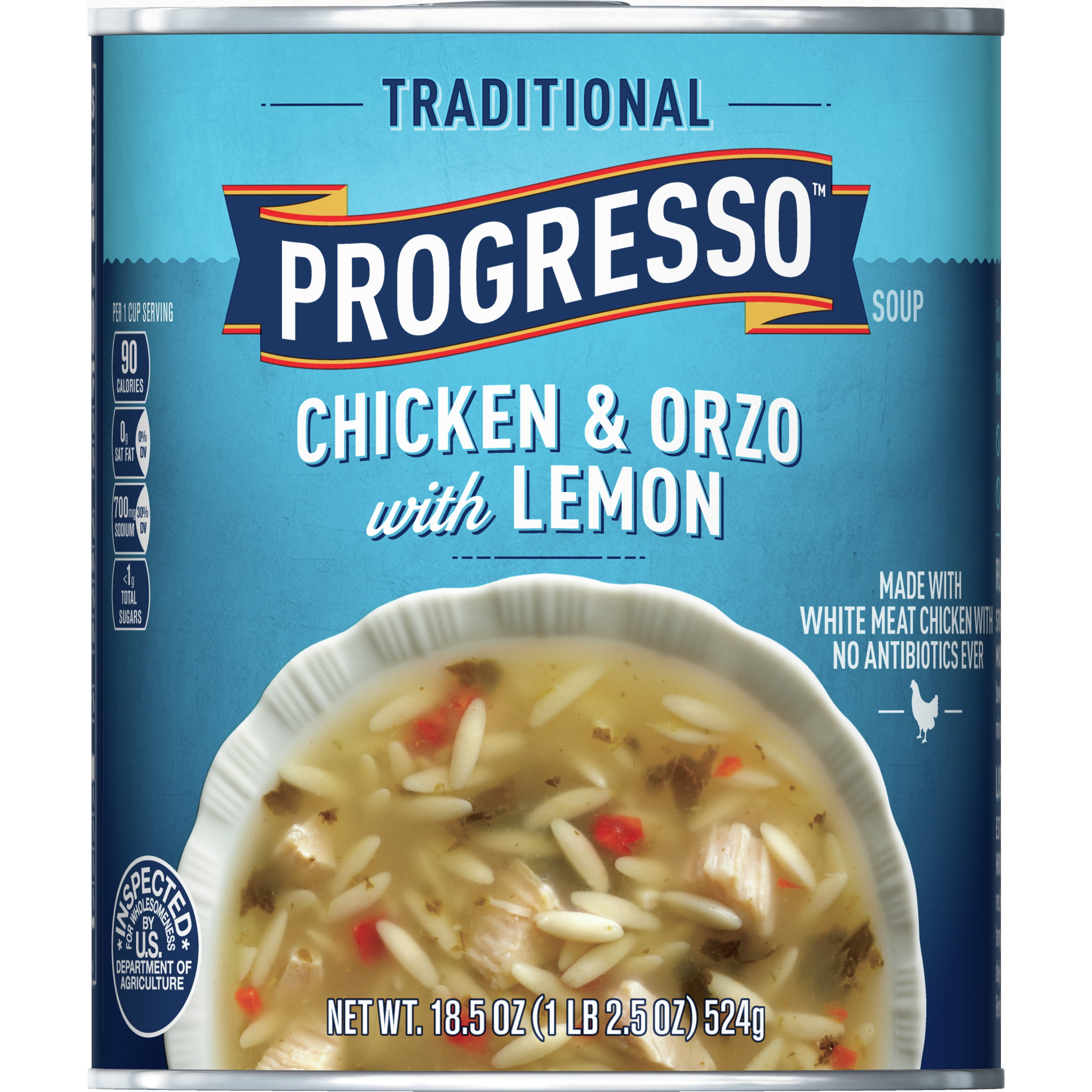 Progresso Traditional, Chicken & Orzo with Lemon Soup, 18.5 oz
