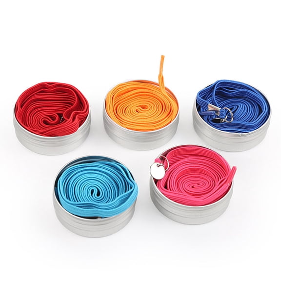 Raindrops  Stretch Shoelaces for Sneakers Trainers Elastic Women's White