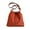 Orange, variant on Large Capacity Shoulder Bag for Women School Bag Casual Bag Medieval Crossbody Bag Drawstring Messengers Bag