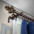 thumbnail image 2 of Madalena 13/16 inch Triple Curtain Rod 48-84" - Cocoa, 2 of 2