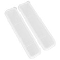 thumbnail image 1 of 2 Pcs Clear Stackable Tableware Organizers with Lids - Compact Storage Holders Designed for Chopsticks, Spoons, Forks & Flatware, Dustproof Transparent Storage Cases for Kitchen Countertops & Cabinets, 1 of 6