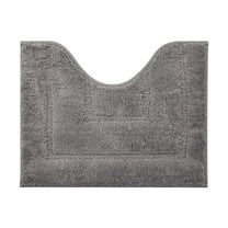 Luxury Toilet Rugs U Shaped Washable Bath Rugs for Bathroom Non Slip Extra Soft and Absorbent Microfiber Bath Mat Plush Comfortable Contour Bath Rugs for Toilet Base