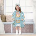thumbnail image 7 of Wearable Blanket with Sleeves and Pocket Oversized Hooded Sweatshirt 3-14 YR Cute Summer Animals Pattern S, 7 of 7