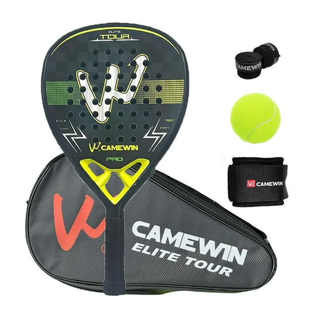 Pala de pádel CAMEWIN de fibra de carbono 18k 360g + 10g