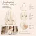 thumbnail image 5 of Angel Wing Backpack, Cute Kawaii Backpack with 3D Quilted Wings, Lightweight Aesthetic Daypack with Pockets, 5 of 7
